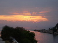 Sonnenuntergan in Griechenland Chalkidiki